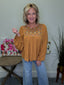 Autumn Arrives Embroidered Blouse - Ella Chic Boutique