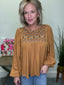 Autumn Arrives Embroidered Blouse