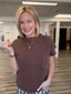 Back to Basics Knit Sweater Top in Brown 130 Sweaters- Ella Chic BoutiqueZenana