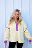Banana Bliss Sherpa Pullover Sweatshirt 110 Tops - Ella Chic Boutique