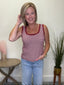 Be There Striped Tank Top 120 Tees & Tanks - Ella Chic Boutique