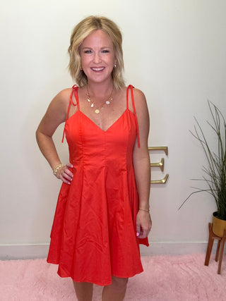 Beautiful Red Fit and Flare Summer Dress 150 Dresses & Jumpsuits - Ella Chic BoutiquePinch