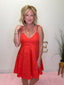 Beautiful Red Fit and Flare Summer Dress 150 Dresses & Jumpsuits - Ella Chic BoutiquePinch