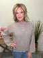 Best Things Henley Sweater 130 Sweaters - Ella Chic Boutique