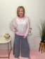 Bestselling Side - Tie Chambray Denim Pants 170 Pants - Ella Chic Boutique