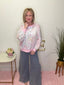 Bestselling Side - Tie Chambray Denim Pants 170 Pants - Ella Chic Boutique