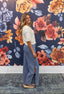 Bestselling Side - Tie Chambray Denim Pants 170 Pants - Ella Chic BoutiqueMiou Muse