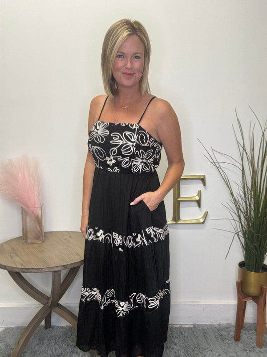 Better Than Ever Embroidered Floral Dress - FINAL SALE