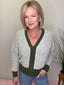 Better Together Contrast Knit V-neck Sweater in Olive 130 Sweaters- Ella Chic BoutiqueAnniewear