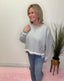 Between The Lines Textured Pullover Top 130 Sweaters- Ella Chic BoutiqueLE LIS