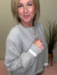 Between The Lines Textured Pullover Top 130 Sweaters- Ella Chic BoutiqueLE LIS