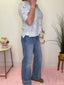 Blessed Risen Trouser Hem Medium Wash Jeans PSA21347 160 jeans - Ella Chic BoutiqueRisen