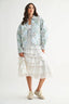 Blossom Breeze Blues Patchwork Quilted Jacket 130 Sweaters - Ella Chic Boutique