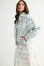 Blossom Breeze Blues Patchwork Quilted Jacket 130 Sweaters - Ella Chic Boutique