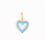 Blue Heart Luxe 18k Charm - Girls