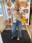 Blue Soul High Rise Medium Wash Ankle Wide Jeans 160 jeans- Ella Chic BoutiqueLovervet by VERVET