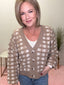 Box it Up Taupe Sweater Cardigan