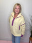 Break it Fleece Pullover Sweatshirt in Banana/Lavender 110 Tops- Ella Chic BoutiqueLovLov