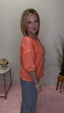 Brighten Up Coral Button Front Cardigan Top 110 Tops - Ella Chic BoutiqueHem and Thread