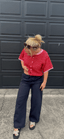 Brooke Navy Drawstring Pants