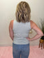 Button on Down Sage Sleeveless Striped Top 110 Tops - Ella Chic BoutiqueHYFVE