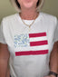 Celebrate Patchwork American Flag T-shirt Top 110 Tops - Ella Chic BoutiqueWishlist