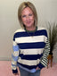 Change of Pace Striped Sweater Top