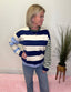 Change of Pace Striped Sweater Top 130 Sweaters- Ella Chic BoutiqueLE LIS