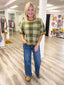 Changing Seasons Checkered Sweater Top 130 Sweaters- Ella Chic BoutiqueBon