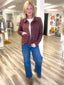 Changing Seasons Suede Jacket in Burgundy