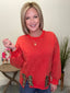 Christmas Plaid Bow Embroidered Slit Sweatshirt 130 Sweaters - Ella Chic Boutique