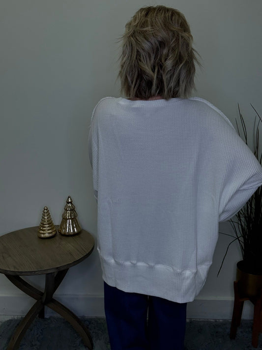 Christmas Plaid Merry Lettering Sweatshirt 110 Tops - Ella Chic Boutique