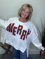 Christmas Plaid Merry Lettering Sweatshirt