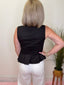City Sleek Button Front Peplum Top 110 Tops - Ella Chic BoutiqueEntro