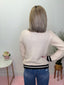 Classic Knit Cardigan with Contrast Trim 130 Sweaters - Ella Chic Boutique