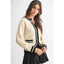 Classic Knit Cardigan with Contrast Trim 130 Sweaters - Ella Chic Boutique