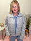 Clean Lines Quilted Jacket in Gray 140 Jackets - Ella Chic Boutique