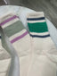 Color Block Crew Socks - Ella Chic Boutique