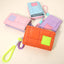 Compact Zip Around Wristlet Wallet in Blue/Pink - Ella Chic BoutiqueSensibling Corp.