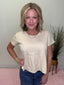 Contemporary Pleated Swing Tee Top in Oat 110 Tops- Ella Chic BoutiqueAEMI + CO
