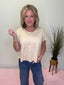 Contemporary Pleated Swing Tee Top in Oat 110 Tops- Ella Chic BoutiqueAEMI + CO
