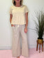 Contemporary Pleated Swing Tee Top in Oat 110 Tops- Ella Chic BoutiqueAEMI + CO