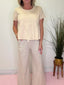 Contemporary Pleated Swing Tee Top in Oat 110 Tops- Ella Chic BoutiqueAEMI + CO