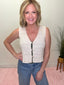 Created for More Cream Double Button Knit Vest 110 Tops - Ella Chic BoutiqueHYFVE