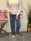 Cropped Wide Leg Jeans in Blue 160 jeans - Ella Chic Boutique