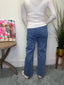Cropped Wide Leg Jeans in Blue 160 jeans - Ella Chic Boutique