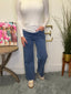 Cropped Wide Leg Jeans in Blue 160 jeans - Ella Chic Boutique