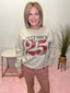 December 25 Christmas Bow polka dot red green holiday Sweatshirt Ella Chic Boutique