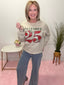 December 25 Christmas Bow Sweatshirt 130 Sweaters - Ella Chic Boutique