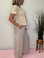 Driftwood Drawstring Striped Wide Linen Pants 170 Pants- Ella Chic BoutiqueILLA ILLA